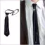 Cà vạt chữ thập pin dây xích màu đen, phù hợp đồng phục học sinh và stylepunk, có thể điều chỉnh