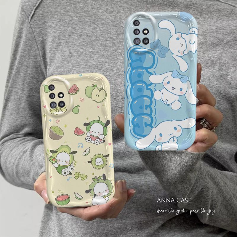 Ốp Lưng Cho Samsung Galaxy A51 4G A515F A31 4G Phim Hoạt Hình Kem Sanrio Cặp Đôi Mềm TPU 3D Sóng Silicon Vỏ Điện Thoại