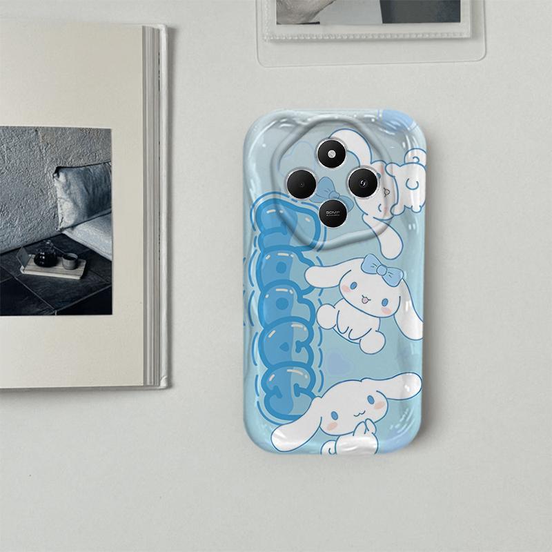 Vỏ Cho Redmi 14C POCO C75 Phim Hoạt Hình Kem Sanrio Cặp Đôi Mềm TPU 3D Sóng Silicon Vỏ Điện Thoại