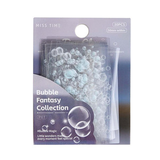 ENWEI 30 Chiếc [Light Round Fantasy Collection] PET Đầy Sao Chấm Ánh Sáng Bướm Nhảy Múa Tạp Chí Nền Dán