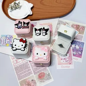 Hoạt Hình Mèo Mèo Kuromi Hộp Trang Sức 520 Lời Thú Tội Cầu Hôn Tặng Bạn Gái Nhẫn Hộp 4.22