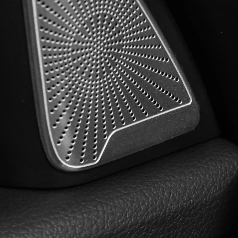 Dành Cho Xe Hyundai Palisade 2020-2025 Xe Điều Chỉnh Bằng Thép Không Gỉ A-Pillar Tweeter Loa Bao Viền Các Bộ Phận Nội Thất