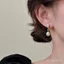 Bông tai ngọc trai nước ngọt tự nhiên vàng 18K, thiết kế siêu nhỏ với viên zircon sang trọng - Q31Q