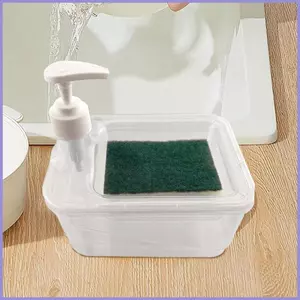 Hộp đựng xà phòng có giá đỡ miếng bọt biển Hộp đựng xà phòng 2 trong 1 cho xà phòng nhà bếp và miếng bọt biển Giá đỡ tay và bát đĩa mueadsyvn
