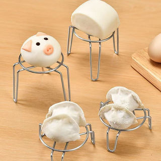 Giá hấp Mini bằng thép không gỉ 316L, Chân đế ba chân phẳng, Cấp thực phẩm chống vi khuẩn, Đường kính ngoài 7,2cm, Tương thích với Nồi cơm điện, Nồi chiên không khí, Nồi sữa A50