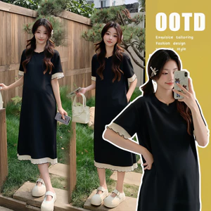 Váy bà bầu phong cách nhẹ nhàng, ôm dáng, phù hợp mùa hè