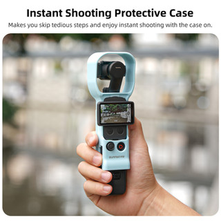 Dành cho vỏ bảo vệ DJI Osmo Pocket 4 / 3, không cần tháo, không cần lo lắng về túi 4, chặn ánh sáng, chống rơi, chống trầy xước vlog cầm tay bộ truy cập camera thể thao
