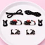 Set Charm Hello Kitty Đen Xinh Cute Trang Trí Dép Crocs,, Phụ Kiện DIY Dễ Thương Nhựa Cao Cấp Bền Đẹp