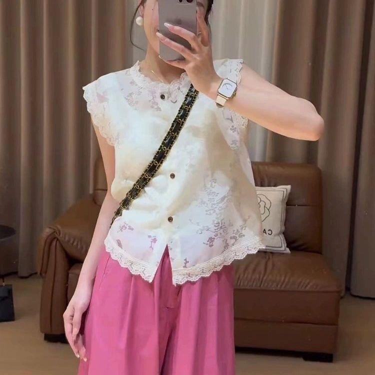 Áo Vest Ren Áo Sơ Mi Phối Kiểu Pháp Sang TrỌng - Thời Gian Có Hạn Seckill