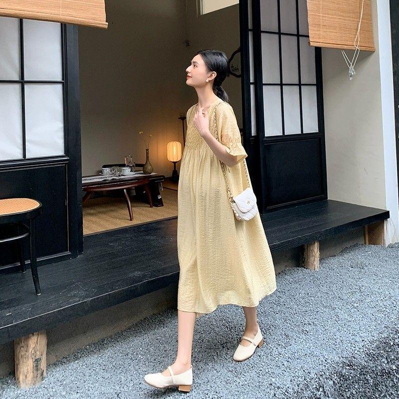 Đầm bà bầu tencel sang trọng, phù hợp mùa hè