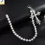 <YEI>Accessorize Phong Cách Punk: Mặt Dây Chuyền Giả Ngọc Trai, Quần jean Thắt Lưng và Ví Dây Xích Cho Nam