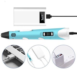 Bút in 3D Bút vẽ Nhiệt có thể điều chỉnh Màn hình LED Trẻ em Đồ chơi nghệ thuật sáng tạo PLA ABS