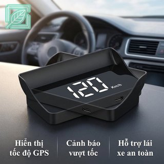 GPS HUD Đồng Hồ Tốc Độ Đầu Lên Màn Hình Đồng Hồ Đo USB Tự Động Bật Tắt Màn Hình LED Ô Tô Xe Tải Xe