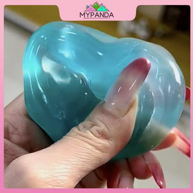 MYPANDA 1 Cái Đồ chơi cảm giác chống căng thẳng Đồ chơi Squishy mô phỏng mềm trong suốt màu xanh Maltose Đồ chơi đàn áp phục hồi chậm.
