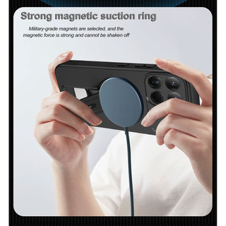 Dành Cho Xiaomi 15T Pro Ốp điện thoại Cứng Cảm Giác Da Có Chân Đế Ẩn Vỏ Từ Tính Cạnh Mềm Chống Sốc Mỏng Vỏ