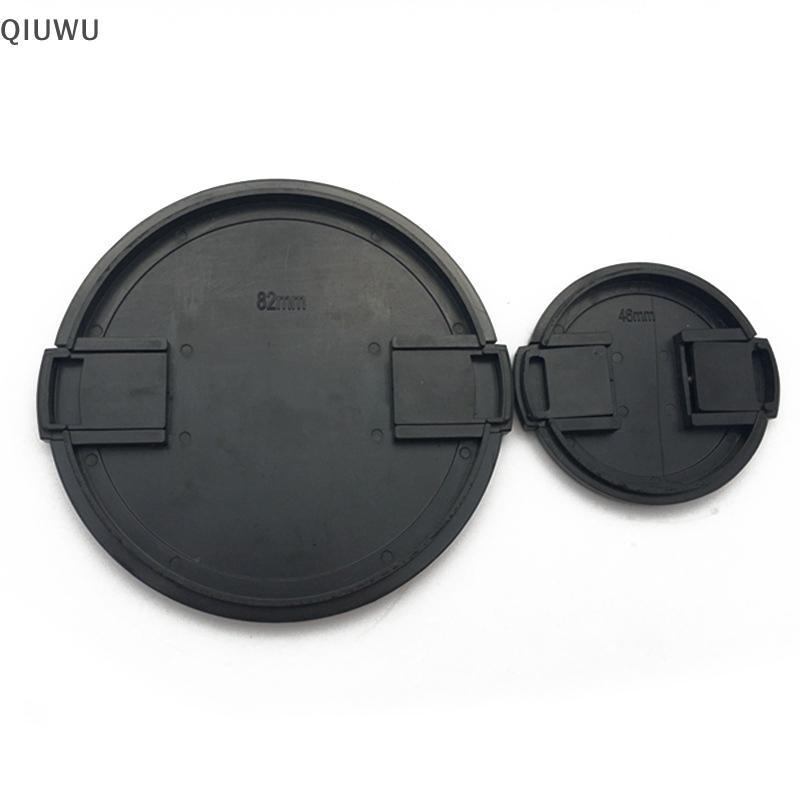 QIUWU 39 40.5 43 46 49 52 55 58 62 67 72 77 82 86 95 105mm Nắp ống kính máy ảnh Nắp bảo vệ ống kính Nắp trước cho ống kính DSLR Canon Nikon.