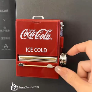 Hộp tăm máy bán hàng tự động Coke, Hình dạng máy bán hàng tự động trang trí cá nhân, Ống lưu trữ tăm loại ép