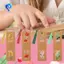 Bút đánh dấu sách Acrylic trong suốt Dấu trang hoa hoa dành cho nữ với tua rua đầy màu sắc Thiết kế dễ thương