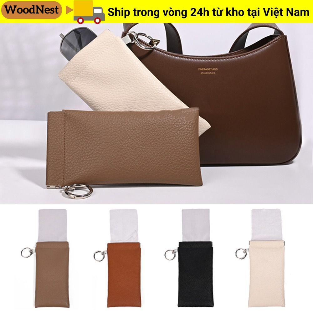 Túi đựng kính WOODNEST, có kính râm đựng tai nghe bằng vải, Túi đeo kính mắt tự động PU mềm chống thấm nước di động dành cho du lịch