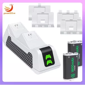Dành cho trạm sạc bộ điều khiển / S / XboxOne / X / S / Elite với bộ pin sạc 2x1800mAh B