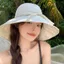 Mũ ngư dân SMILE, được bảo vệ bằng tia cực tím có dây rút Mũ chống nắng, Mũ vành rộng vành rộng khô nhanh thoáng khí cho các hoạt động ngoài trời mùa hè
