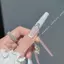 5.5cm Làm Móng Tay Siêu Dài Tinh Khiết Desire Phong Cách Handmade Đeo Móng Tay Organza Pháp Làm Móng Tay Đeo Móng Tay Phong Cách Dài