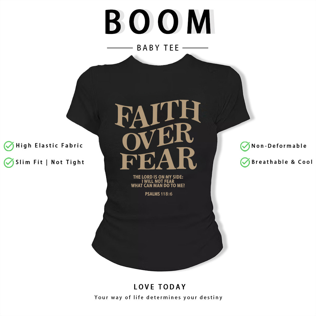 BOOM Áo Baby Tee Nữ Cotton Ôm Body-Áo Thun Ngắn Tay Y2K In Hình PhongCách Mùa Hè, Cổ Tròn Hàng Đầucách hàn quốc phongV49