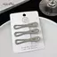 AqToCna 3 Chiếc Phong Cách Hàn Quốc Đơn Giản Thời Trang Kẹp Tóc Kim Loại Dubill Kẹp Barrettes Kẹp Bên Nổ Kẹp Dành Cho Nữ Hợp Thời Trang Phụ Kiện Tóc AqToCna