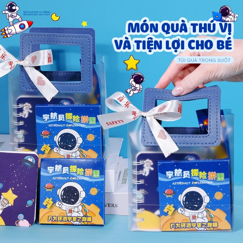 Túi Quà Hoạt Hình Phi Hành Gia Dễ Thương - Set Đồ Dùng Học Tập Dễ Thương Tặng Sinh Nhật, Tốt Nghiệp
