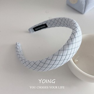 Yoing / Băng Đô Kẻ Sọc Phong Cách Hàn Quốc Nữ Đầu Lâu Cao Cấp Bấm Không Làm Tổn Thương Gói Rửa Mặt Chống Trơn Trượt Phụ Kiện Tóc Mũ Đội Đầu