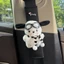 Pochacco Dây An Toàn Ô Tô Miếng Lót Vai Fuzzy Bảo Vệ Cổ Phụ Kiện Nội Thất Ô Tô Kawaii Sang Trọng Đai An Toàn Vỏ Bảo Vệ