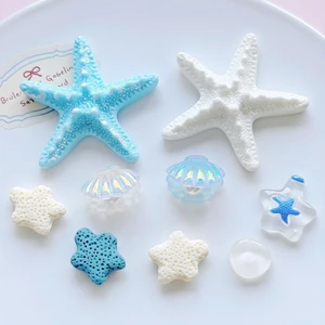 Set Charm Sao Biển Xanh Ngọc Ocean Kawaii –Charm Gắn Dép Crocs Vỏ Sò Lấp Lánh Ngọc Cute Phụ Kiện Dép Biển Hot Trend