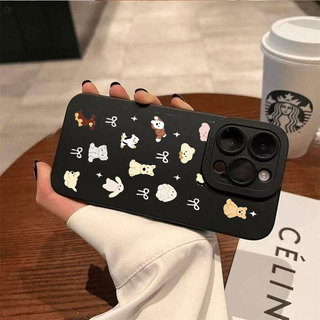 Ốp lưng iPhone Vỏ máy ảnh silicon họa tiết nơ hình thú - iP 7/8/X/XS/XR/11/12/13/14/15/16/17/Plus/Air/Pro/Max