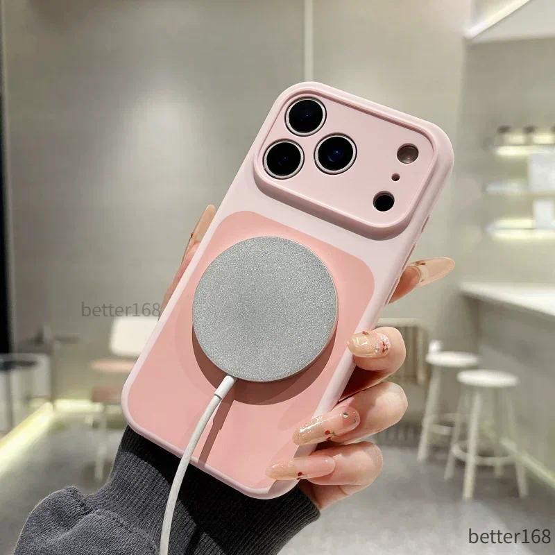 Ốp Lưng Nam Châm Cho IPhone 17 16 15 14 Pro Max Mềm Dẻo Chống Trầy Xước Hỗ Trợ Sạc Không Dây đẹp Mắt