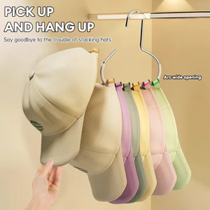 🌤️COD🌤️Giá treo quần áo hình tròn sáng tạo chống trượt Móc treo mũ Móc lưu trữ mũ chống trượt, Giá trưng bày mũ vòng