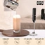 Máy Đánh Bọt Cà Phê Cầm Tay HomeMate CÓ GIÁ ĐỠ, Máy Đánh Trứng Mini Inox 304 Sử Dụng Pin Đa Năng