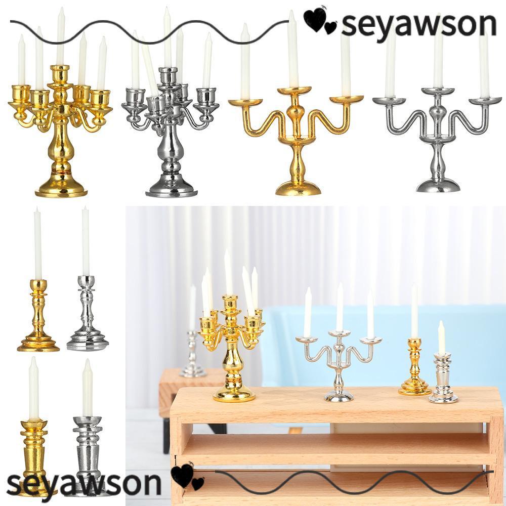 SEYAWSON Nhà Búp Bê Nến Chơi Nhà Đạo Cụ Ảnh Cảnh Mô Hình Phụ Kiện Búp Bê