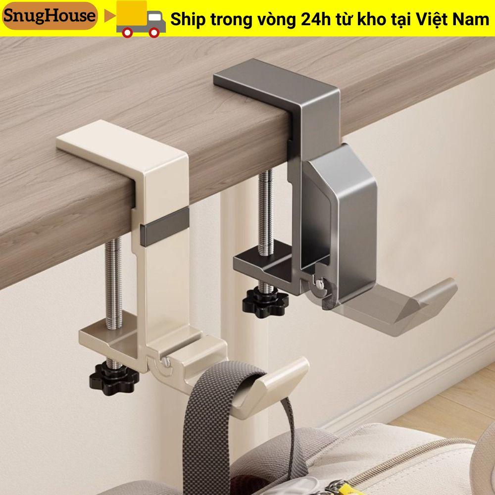 Móc treo SNUGHOUSE, Giá đỡ bàn làm việc bằng hợp kim nhôm di động, Giá đỡ túi xách có thể tháo rời đa chức năng không cần đục lỗ