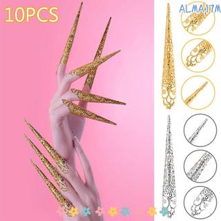 ALMA1 10 Cái Móng Tay Giả Ấn Độ Khiêu Vũ Thái Lan Chống Đỡ Bụng Khiêu Vũ Giả Móng Tay