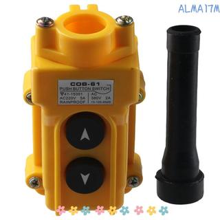 Công tắc cần cẩu nâng ALMA1, Công tắc nút nhấn màu vàng chống mưa, Công tắc điều khiển từ xa COB-61 chất lượng cao Palăng kéo
