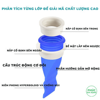 Van Silicon Một Chiều Ngăn Mùi Hôi Thoát Sàn - Lõi Khử Mùi Bồn Rửa Chống Gián Và Khí Độc Đường Ống Tiết Kiệm Tiện Lợi