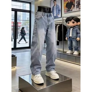 Quần Jeans Nam CGF Dáng Rộng Tẩy Màu Xanh Nhạt Phong Cách Thời Trang Trẻ