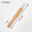 HFSHY 3 Cái 0.5 / 0.75MM Gỗ Móc Tóc Kim Dreadlos Bím Tóc Móc Đơn / Đôi / Ba Đầu Tóc Móc Kim VN