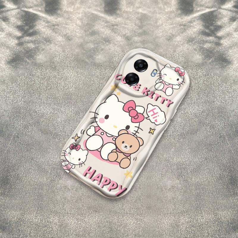 Thích hợp cho OPPO A5X A6 Pro A6X 4G 5G 3D Thẩm Mỹ Mềm TPU Kitty Rilakkuma Vỏ Điện Thoại Chống Sốc