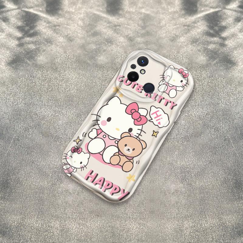 Thích hợp cho Redmi 12C POCO C55 Phụ kiện 3D TPU mềm Kitty Rilakkuma Vỏ điện thoại chống sốc
