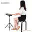 Guansfs Trống Đệm Đế Kim Loại 8mm Vít Cổng Kết Nối 46cm-79cm Có Thể Điều Chỉnh Chiều Cao cho 8-10 inch Luyện Tập có Túi Đựng