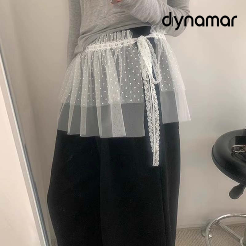 【dynamar】Váy ngắn thời trang phối ren lưới, kiểu dáng suông, nhiều kiểu dáng dành cho nữ.