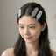 SHUPUN 3 Kẹp Tóc, Kẹp Tóc Liền Mạch Không Uốn Cong, Kim Cương Giả Ngọt Ngào In Hoa Bên Nổ Kẹp Phụ Kiện Tóc Bé Gái