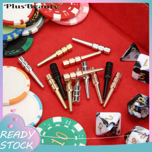 < Pluscloth > 12 Bộ chốt kim loại Cribbage – Chân bảng điểm hạng nặng 3 màu cho trò chơi bảng Cribbage 1 / 8 inch Lỗ kim chấm điểm bền Phụ kiện Cribbage Scoring Peg