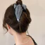 Thời Trang Pháp Houndstooth Tam Giác Vuốt Tóc Kẹp Chất Lượng Cao Lưng Bun Kẹp Tóc Nữ
